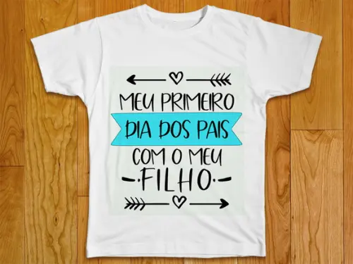 Camiseta Meu Primeiro Dia dos Pais com meu Filho