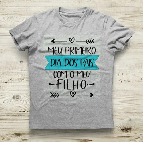 Camiseta Meu Primeiro Dia dos Pais com meu Filho