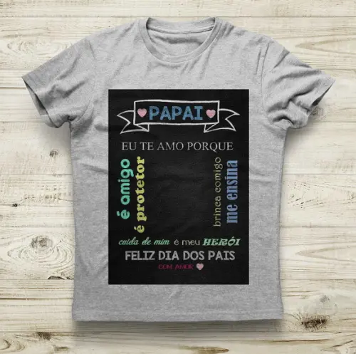 Camiseta Papai Personalizada com Foto