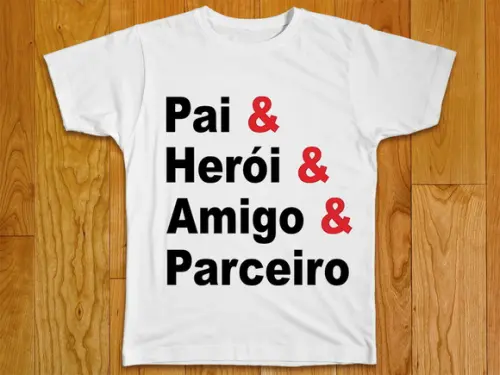 Camiseta Pai Heroi