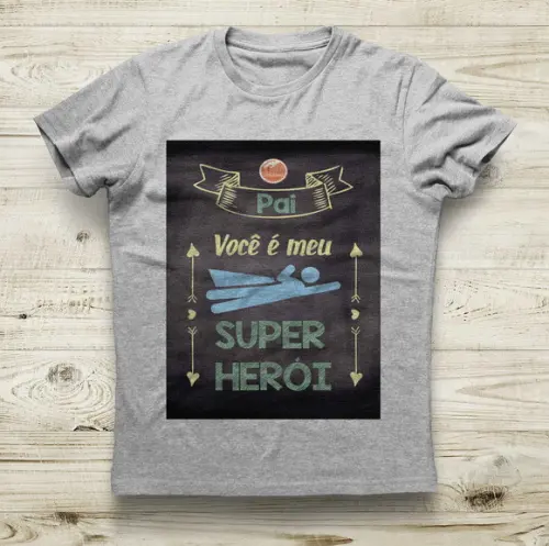 Camiseta Pai Você é Meu Super Herói