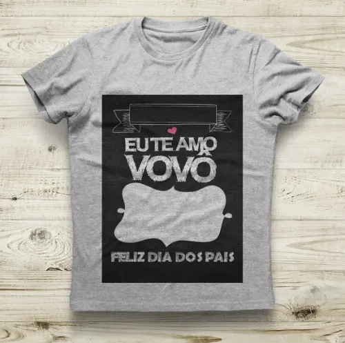 Camiseta Eu Te Amo Vovô Personalizada com Foto