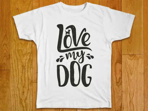 Camiseta Love My Dog