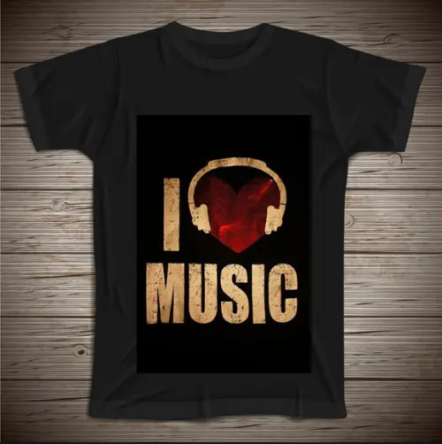 Camiseta I Love Music