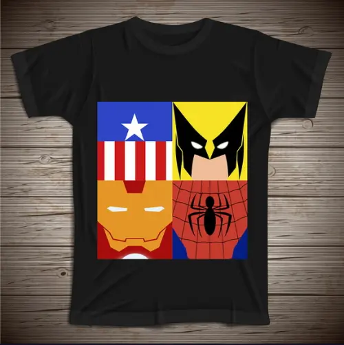 Camiseta Super Heróis