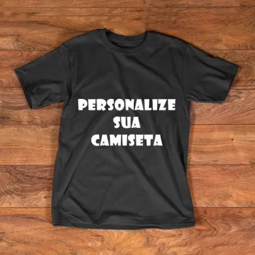 Camiseta Preta Personalizada