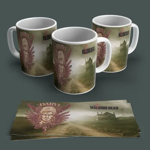 Caneca Porcelana The Walking Dead