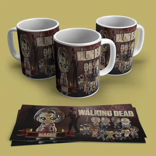 Caneca Porcelana The Walking Dead