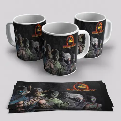 Caneca Porcelana Mortal Combat