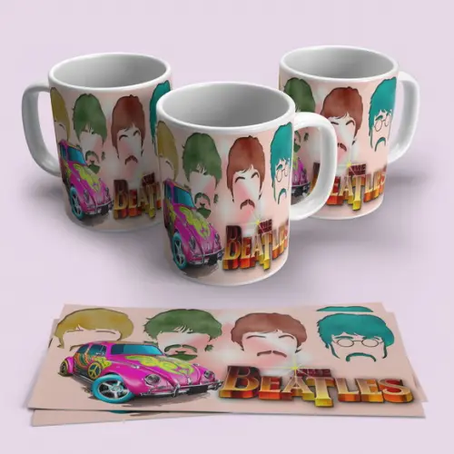 Caneca Porcelana Rock