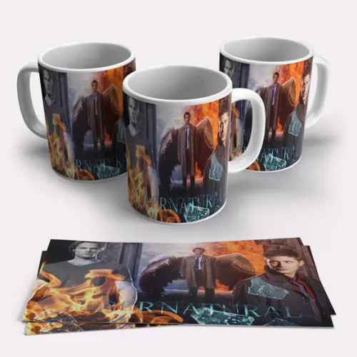 Caneca Porcelana Supernatural