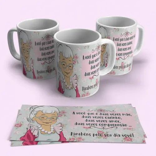 Caneca Porcelana Avó