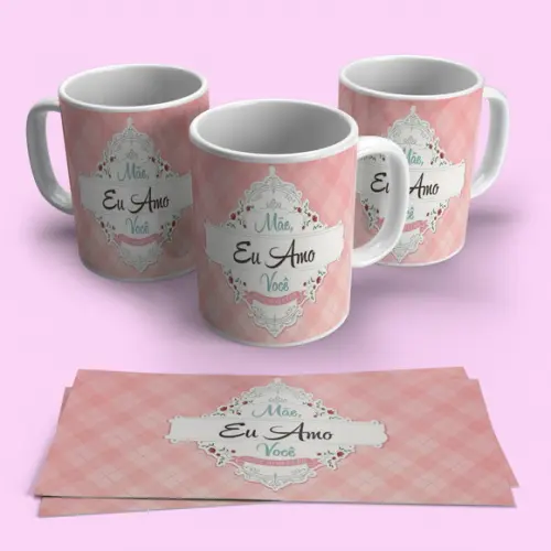 Caneca Mãe Eu Amo Você