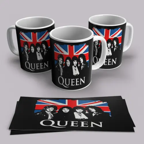 Caneca Porcelana Rock Queen