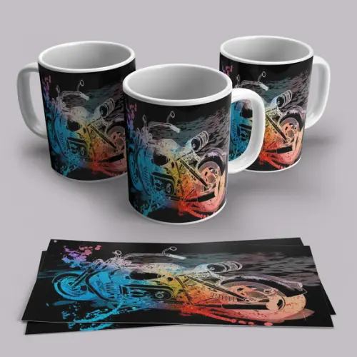 Caneca Porcelana Motociclismo