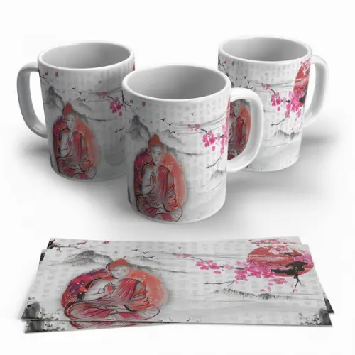 Caneca Porcelana Meditação