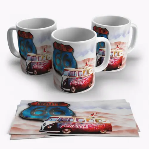 Caneca Porcelana Kombi