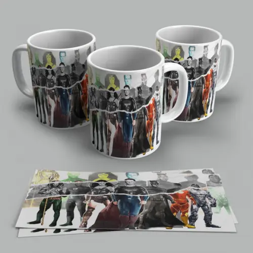 Caneca Porcelana Super Heróis