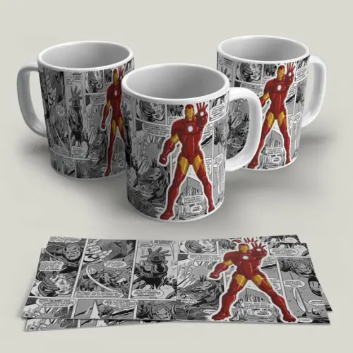 Caneca Porcelana Homem de Ferro