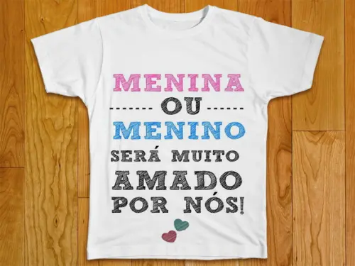 Camiseta Menino ou Menina