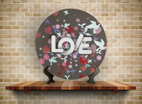 Prato Decorativo Love