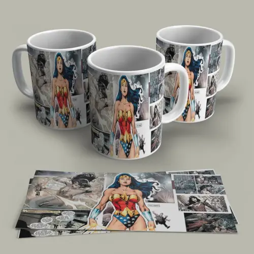 Caneca Porcelana Mulher Maravilha