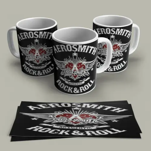 Caneca Porcelana Rock Aerosmith