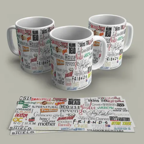 Caneca Porcelana Séries