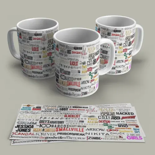 Caneca Porcelana Séries