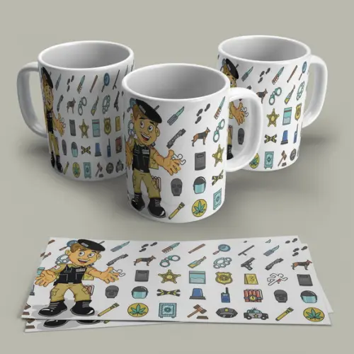 Caneca Profissão Policial Militar