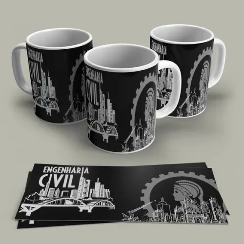 Caneca Profissão Engenharia Civil