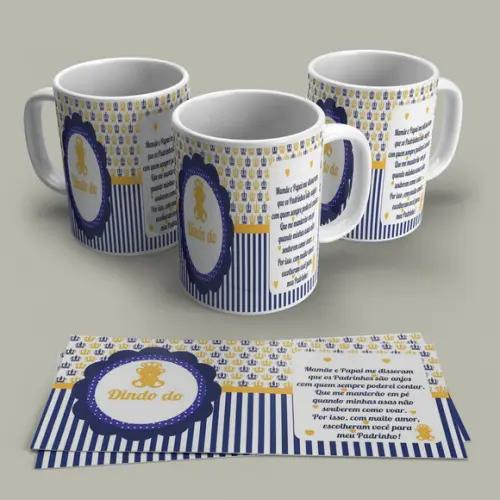 Caneca Porcelana Dindo