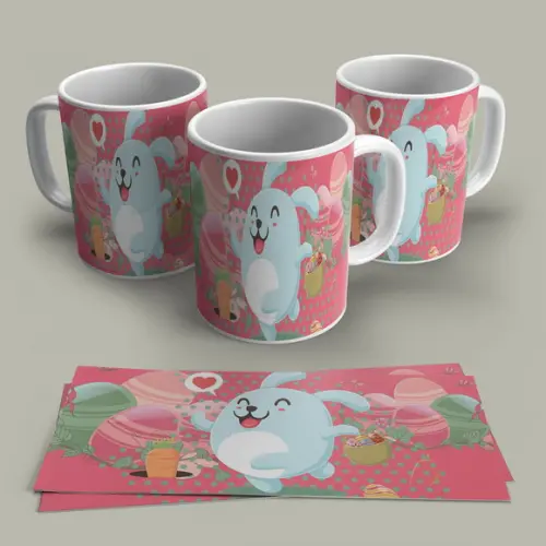 Caneca de Porcelana Páscoa