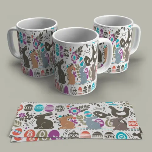 Caneca de Porcelana Páscoa