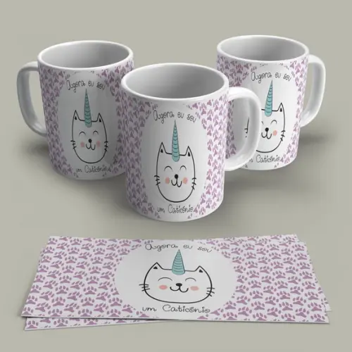 Caneca Porcelana Caticórnio