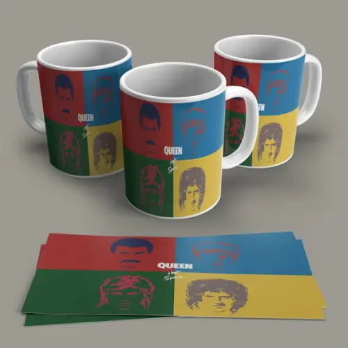 Caneca Porcelana Rock Queen