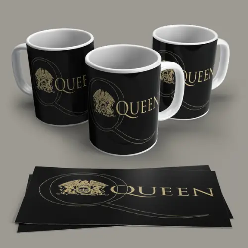 Caneca Porcelana Rock Queen