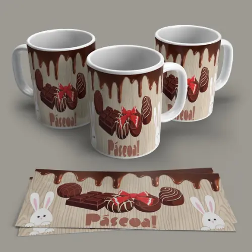 Caneca de Porcelana Páscoa