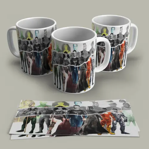 Caneca Porcelana Super Heróis