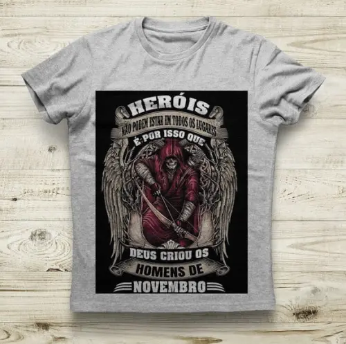 Camiseta As Lendas Nascem em Novembro