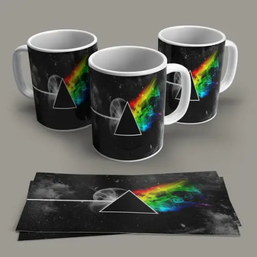 Caneca Porcelana Rock Pink Floyd