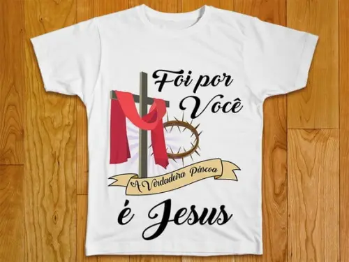 Camiseta a Verdadeira Páscoa É Jesus