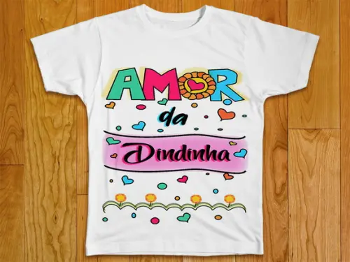 Camiseta Infantil Amor da Dindinha