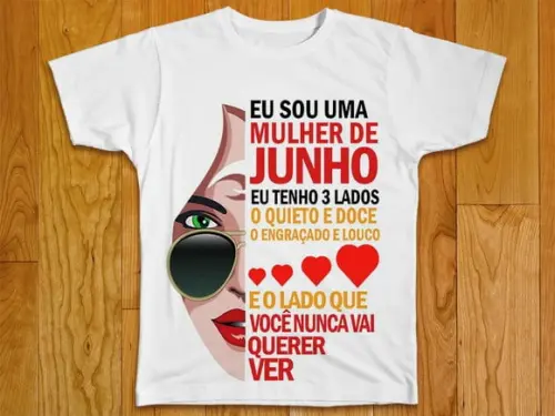 Camiseta Eu Sou Uma Mulher de Junho
