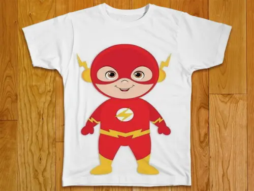 Camiseta Infantil Mascote Flash