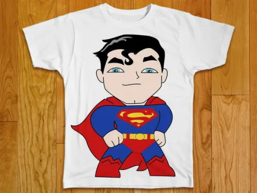 Camiseta Infantil Mascote Super Homem