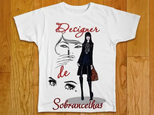 Camiseta Profissão Designer de Sombrancelhas