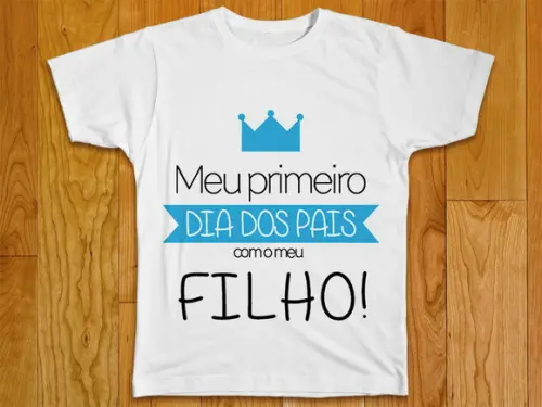 Camiseta Meu Primeiro Dia dos Pais com meu Filho