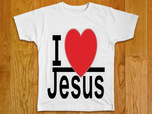 Camiseta Eu Amo Jesus