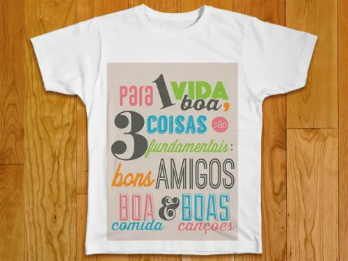 Camiseta Para Uma Vida Boa